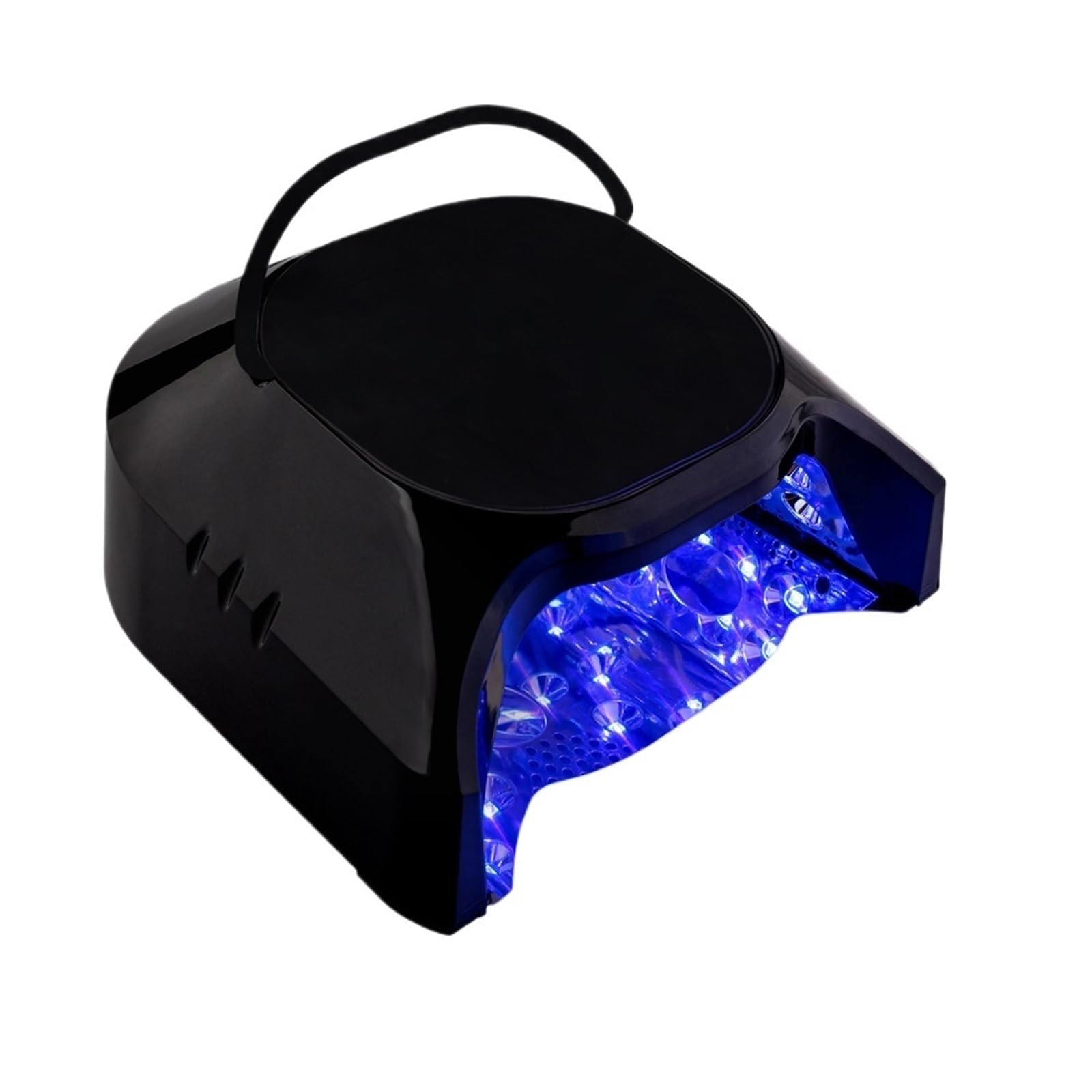 Lampa UV LED 86 W, lampa do paznokci o dużej mocy z metalowym uchwytem, ​​przenośna suszarka, 4 timery, szybko utwardzająca Praktyczny(Full black)