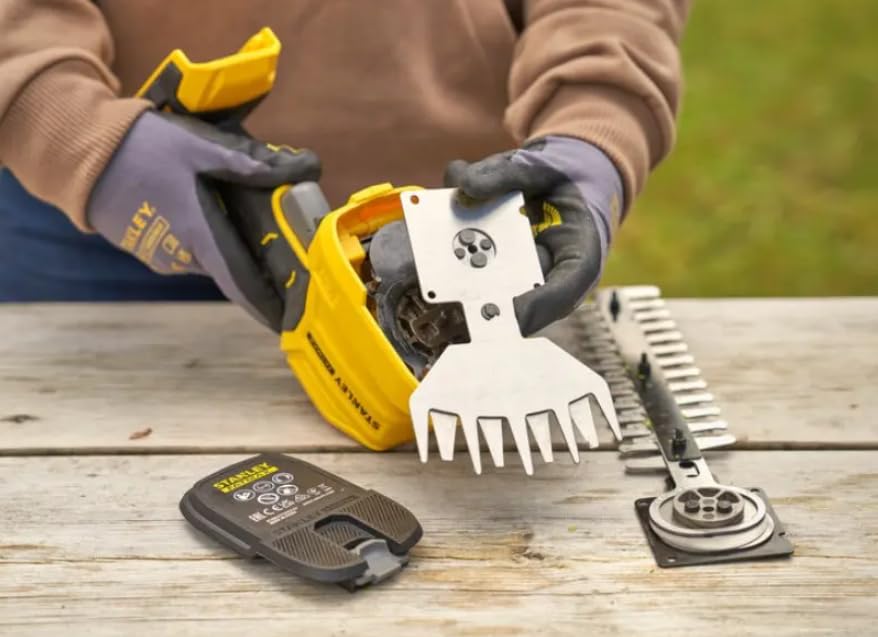 Stanley Kit cisaille Tondeuse + Taille-haie V20 pour Un Usage Professionnel pour résoudre des tâches complètes avec Plus d'efficacité avec Mesure ou spécification 20 L