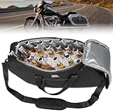 KEMIMOTO Saddlebag Cooler Bag, Keeps Hot & Cold Up to 7.5 Hours Insulated Cooler Bag Leakproof EVA for Touring Road Glide Street Glide Road King Tear-Resistant Road Trips Camping Picnic Travel