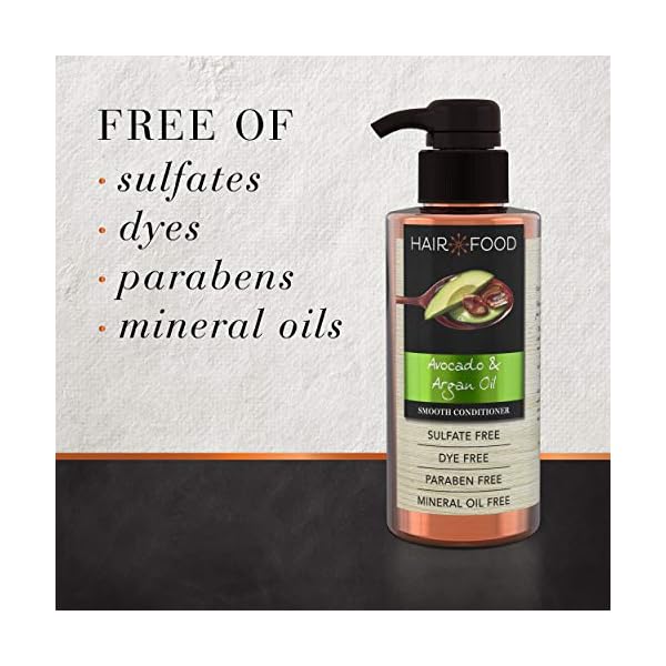 Hair Food Avocado & Argan Oil Sulfate Free Conditioner, 17.9 fl oz, Dye Free Smoothing