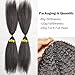 RHEANNA Feather Crochet Human Hair Extensions Knotless Pre-Separated Kinky-Yaki Straight Invisible Knot Human Crochet Hair For Black Women 18inch 120g