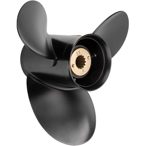 VIF Jason Marine Upgrade OEM 13 Spline Tooth Aluminum Outboard Propeller with Mercury Engines 30/35/40/45/50/55/60/70hp, Not for EFI Engine, 3-1/4" Gearcase,RH