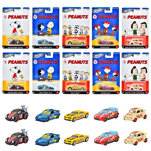 ホットウィール(Hot Wheels) エンターテイメントテーマ アソート - Peanuts 乗り物おもちゃ ミニカー 10台入り BOX販売 3歳から マルチ 987H-GDG83 (B0DRN4XN8D) Amazon価格推移・価格追跡
