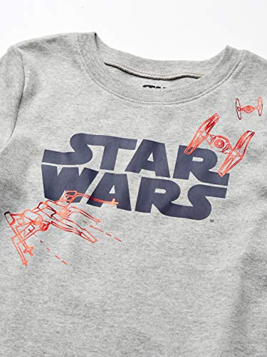 Amazon Essentials Disney | Marvel | Star Wars Boys' Pajama Set (Previously Spotted Zebra), Grey/Blue, Star Wars, 6-7 Years #TOP1