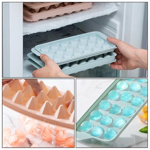 Moldes para cubitos de hielo DOITOOL 4 piezas con tapa miniatura 6