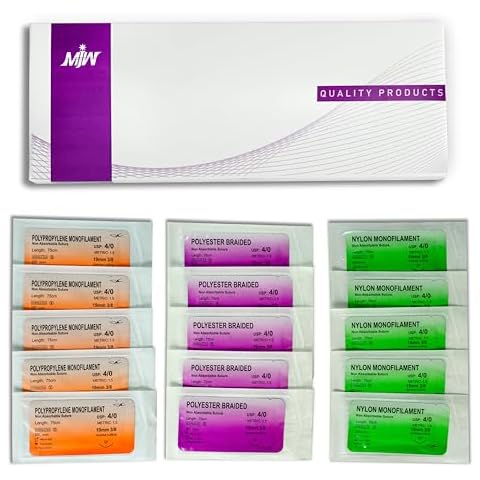 MJW Suture Threads - 15 Pcs for Students Cover