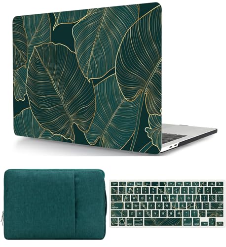 Funda MacBook Air 13.6 A3113 carcasa rígida verde para trabajar en cafeterías y oficinas