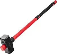 MTX Marreta Quadrada 5000 g em Aço Carbono com Cabo de Fibra de Vidro