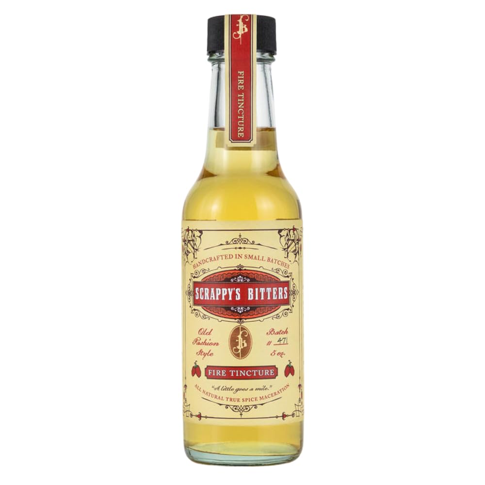 Fire Tincture, 5 oz - Organic Ingredients, Finest Herbs & Zests, No Extracts, Artificial Flavors, Chemicals or Dyes. Made in the USA!