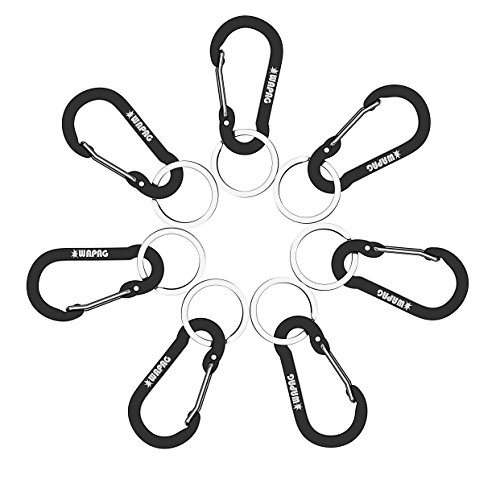 Carabiner Keyring 5cm / 2 inch mini Carabiner Clip Aluminum Small Carabiner for Key Backpack Hiking Running Camping Accessories