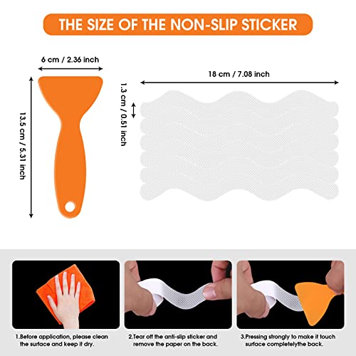 image for YASPOK Non Slip Bathtub Stickers,36pcs Anti Slip Stickers for Shower F