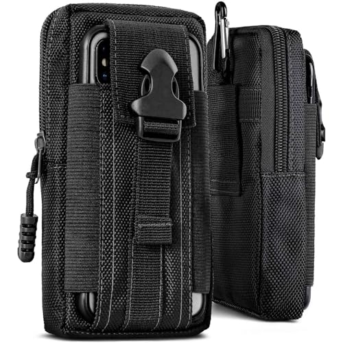 Étui Motorola Moto G82 5G housse nylon ceinture sac banane noir