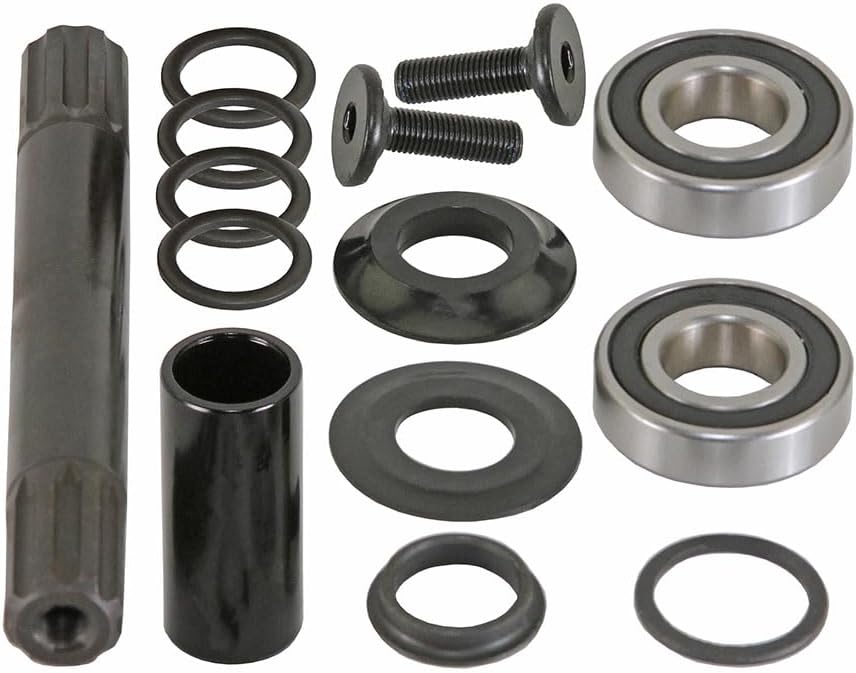 Lowrider Bike Alloy Bottom Bracket Set Mid 8t/19mm Kit Black.