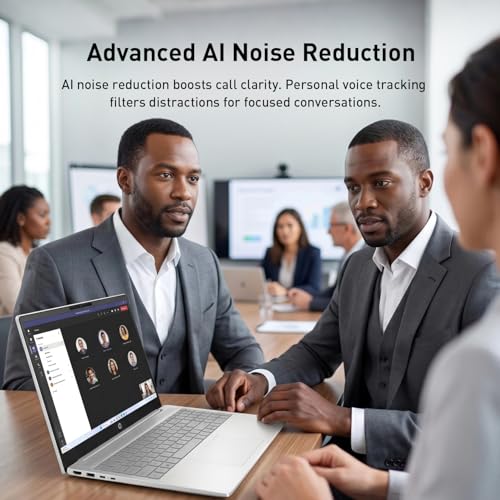 Image of HP 2026 OmniBook 3 16 inch 2K IPS Touchscreen 300 nits Laptop, AMD Ryzen 5 40 CPU, 16GB RAM, 2TB SSD, Advanced AI Noise Reduction, Microsoft Copilot Key, Win11 Pro, w /Laptop Cooler, Glacier Silver