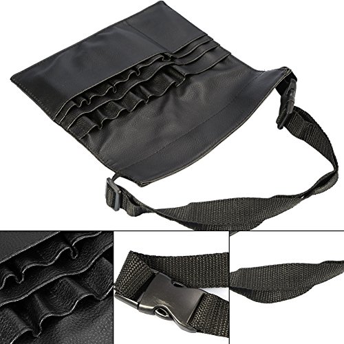 Wincal Makeup Brush Bag, Professional Makeup PU Leather Cosmetic Makeup Brushes Holder Organizer with Belt Strap - Image 4