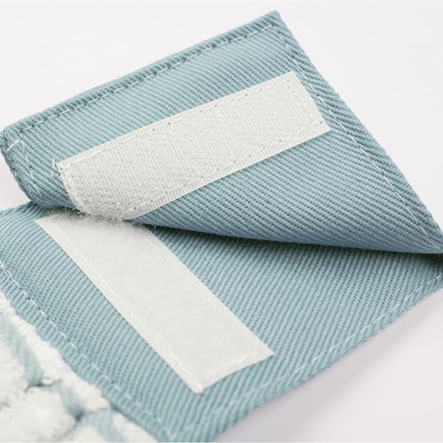 Image of Ritz Premium 100% Cotton Solid and Multi Check Kitchen Tie Towel, Absorbent, Super Soft, and Fast Drying Hang Towel, Set of Two, Dew