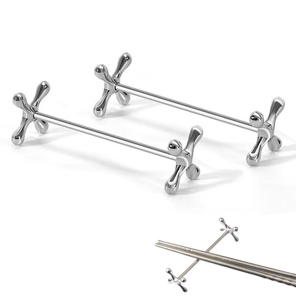 Cutlery Rest, Knife Rest, Spoon Rest, Fork Rest, Knife Rest, Chopsticks Rest, Set of 2, Simple Kitchen Tabletop Supplies, Silver : Home & Kitchen
