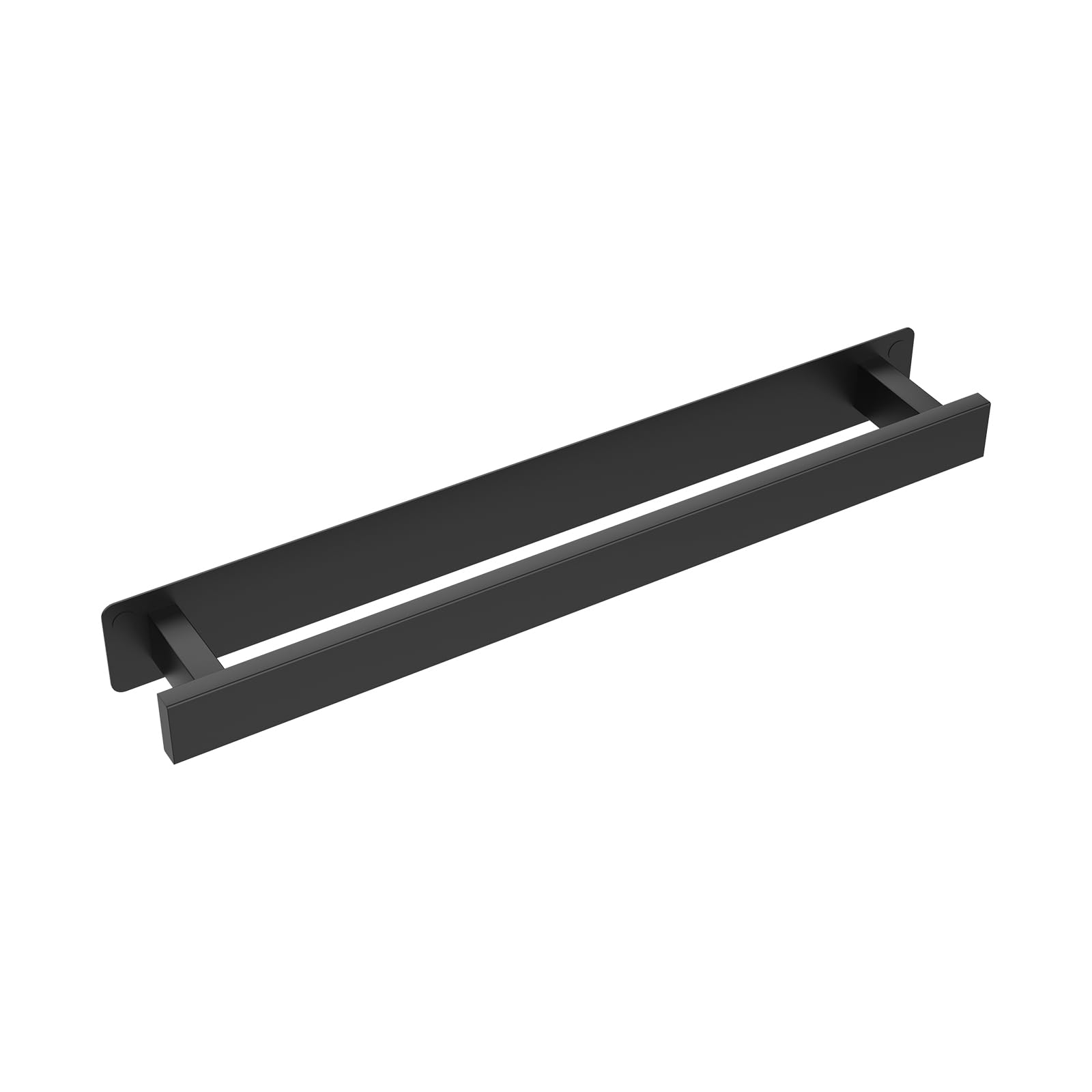 Ibergrif M34457B Towel Racks Adhesive 40CM, Two Installation Methods (Adhesive and Drilling), Towel Rail for Bathroom Towel Rails without Drilling, Stainless Steel, Black
