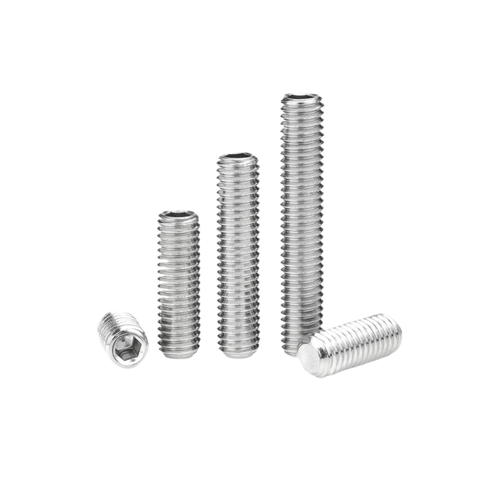 グラブスクリュー 六角ソケットセット フラットポイント M3x5 mm 50個