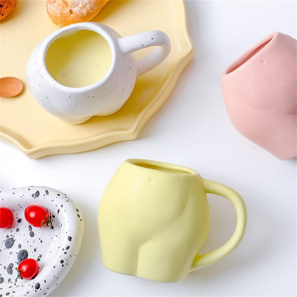 Ceramic cup milk coffee Mug abstract Body shapee Home Decoration(Onecolor)