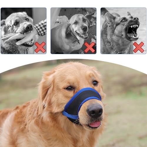 2 Stück Maulkorb für Hunde, Atmungsaktiv, Verstellbare Schlaufe, Für Kleine, Mittelgroße Hunde, Ermöglicht Hecheln und Trinken, Verhindert Beißen, Bellen und Kauen, M