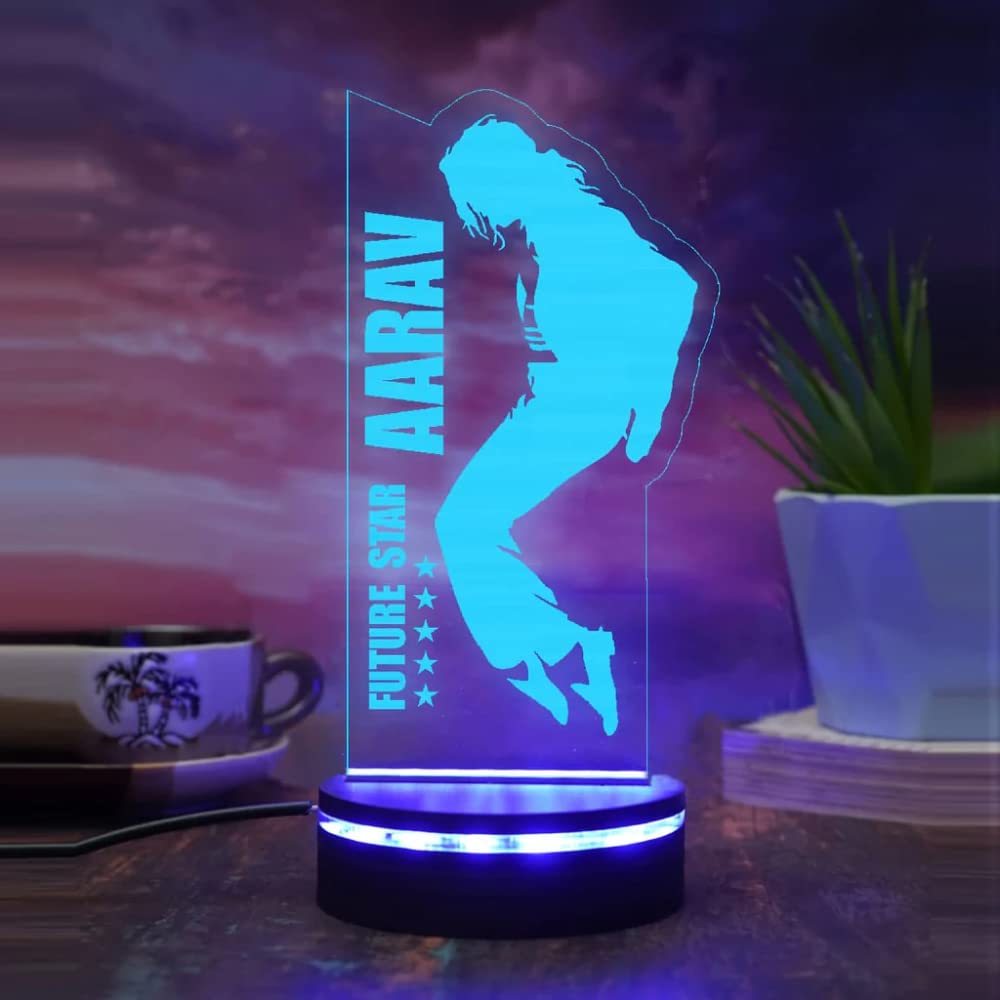 Customized Future Star Night Lamp with Michael Jackson Dance Step | Best Gift for Kids Home/Room Décor-picture-10