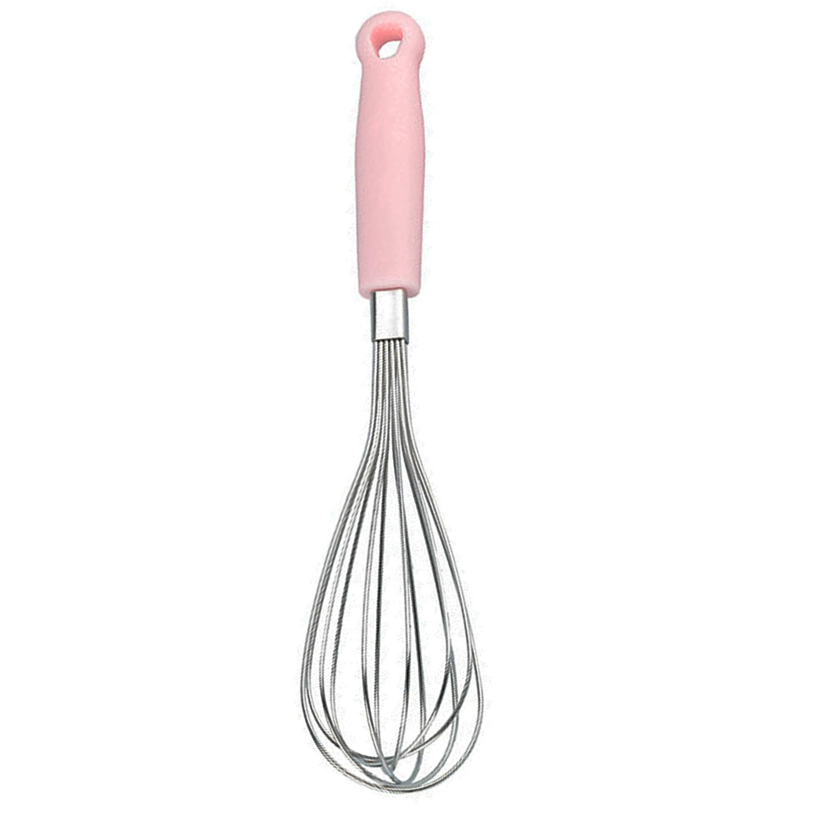 MALSSE Efficient Stainless Steel Eggs Beater Practical Stainless Steel Whisk Eggs Beaters for Baking and Cooking Enthusiasts Kitchen Wire Whisk