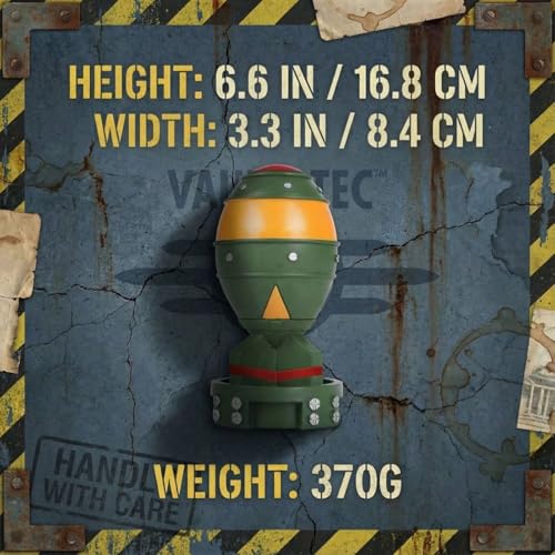 Estatua Mini Bomba Nuclear Decorativa Resina 6.6 x 3.3 in miniatura 3
