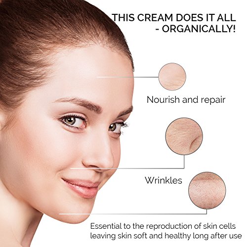 Fresh Face Organix Organic Facial Moisturizer. Revives Aging Skin Quickly. Repairs Dry Skin, Wrinkles, Dark Spots, Irritations And Sunburn. For All Ages And Skin Types. #TOP4