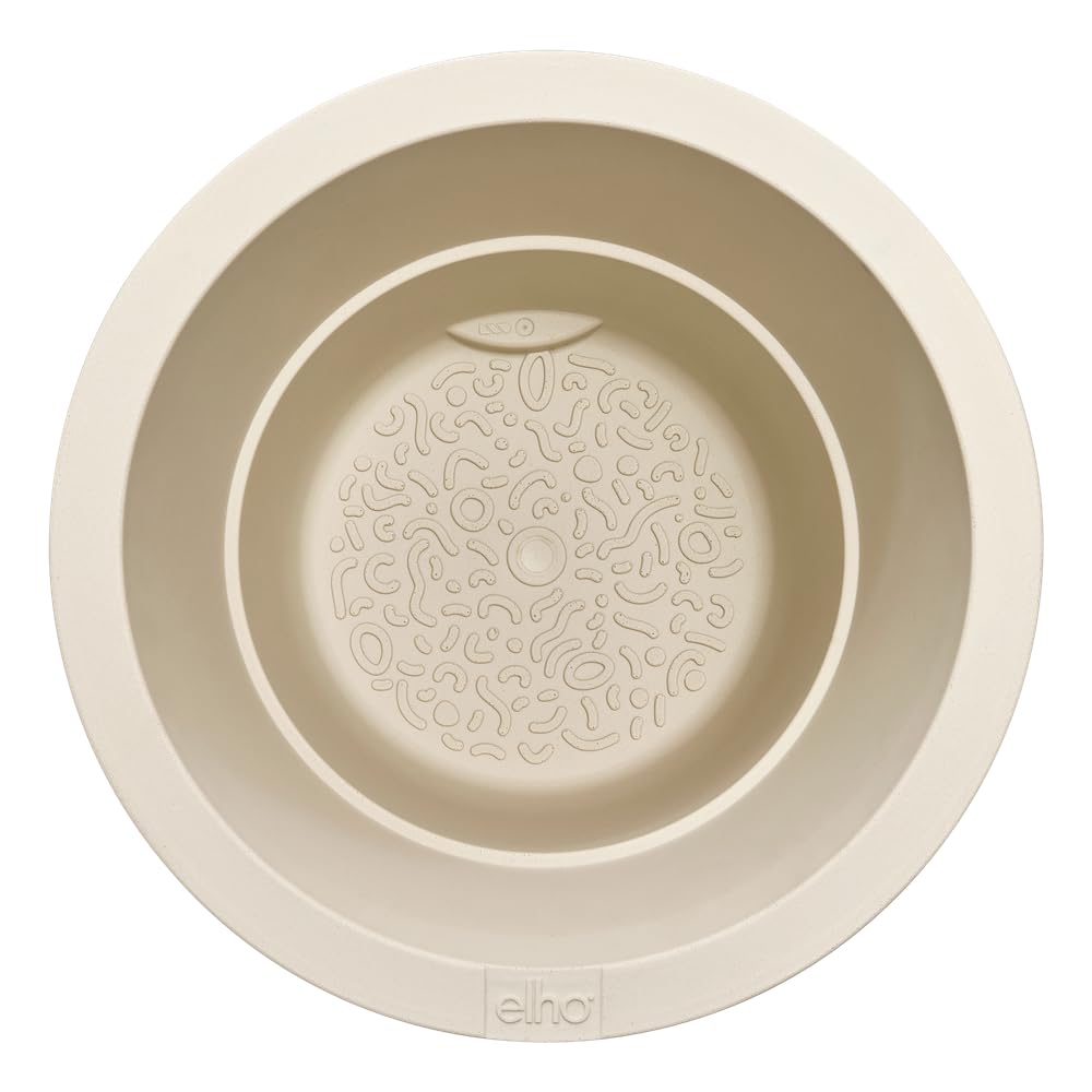 Elho amber grail high 40cm vaso da fiori - Linen White