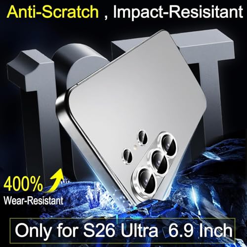 Image of Camera Lens Protector for Samsung Galaxy S26 Ultra, AR AF Coated 9H Tempered Glass Camera Guard, Anti Drop, Scratch Resistant Camera Lens, Case Friendly Waterproof Heavy Duty UHD Clear Camera Cover
