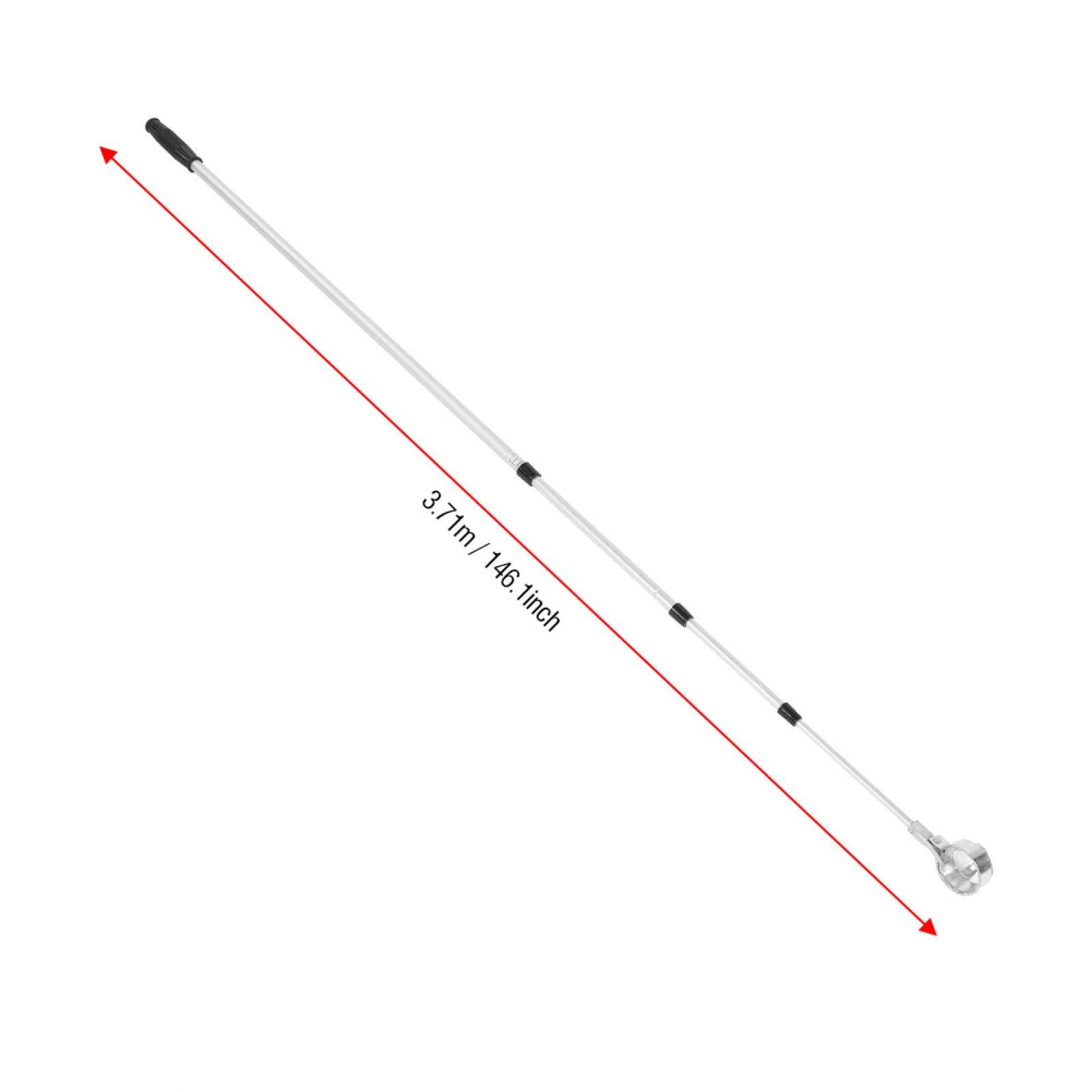 Recuperador de Pelotas de Golf, Aleación de Aluminio Recogedor de Pelotas de Golf con Garra Recuperador de Agarre de Pelotas, Receptor telescópico