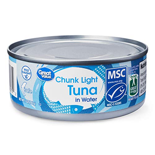 Great value chunk Light tuna in Water cnd 12oz (078742082622)