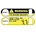 WARNING Don't Tell Me How To Do My Job Bartender Bottle Opener, 7" Heavy Duty Flat Bottle Opener