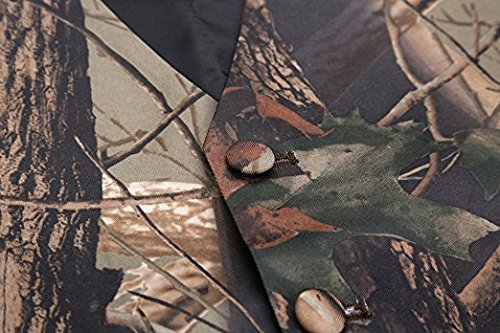 Mens Slim Fit Big Tree Camo Camouflage Vest Prom Wedding Vest (M chest：38-40 inches)3