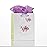 Christian Art Gifts Gift Bag with Tissue Paper: Blessings From Above - Jeremiah 17:7 Bible Verse, Purple, Small