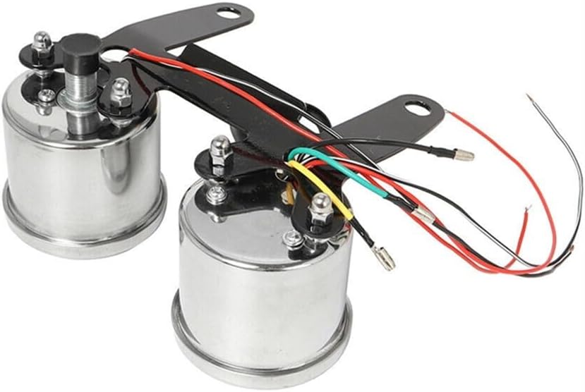 Motorcycle Odometer Gauge Universal Motorcycle Tachometer Tachometer Odometer Backlight 2 IN 1 Retro Tachometer Gauge For 12V Tachometer