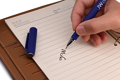 Jw.org Pens With Jw.org Logo 12 Pack-Pens-Blue Black Red Exterior Color Each Color 4 Black Ink Pens -Total 12 Pens #TOP7