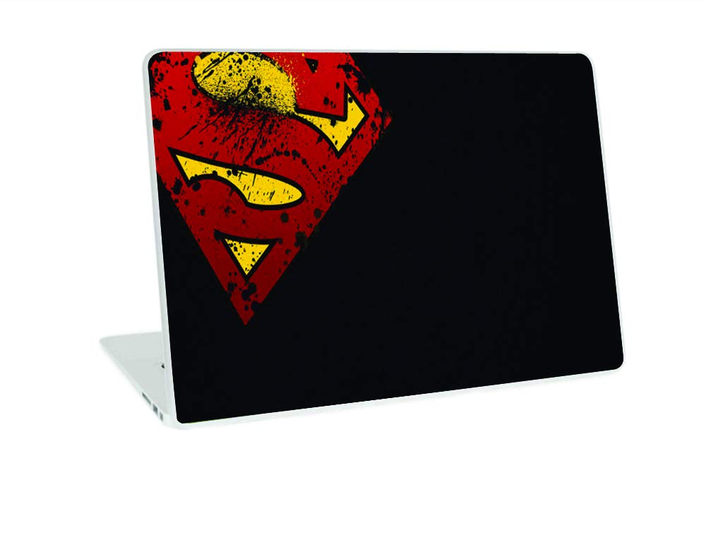 GalaxsiaTM Superman Theme Vinyl Laptop Skin/Sticker/Cover/Decal Compatible for Any 15.6 Inches Laptop (Hp/Dell/Sony/Acer/Lenovo/Asus. Etc) Or Notebook.