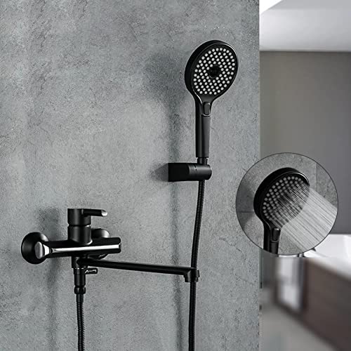 Mitigeur de bain-douche en laiton résistant au calcaire avec bec long - 3