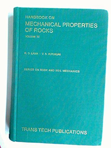 Amazon | Handbook on Mechanical Properties of Rocks (Rock & Soil ...