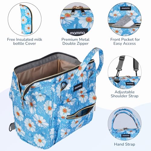 Image of MAMMA Diaper Bag for mothers for travel | Small Baby Bag for mother Travel, 3 ways carry | Mini Diaper Bags for Mom for Travel, Waterproof Baby Diaper Bag for mother carry with 9 months warranty