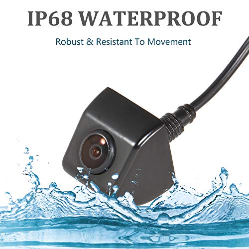 Red Wolf Backup Camera For Car Truck Suv Pickup Trailer Tailgate Handle Flush Mount Metal Hd Reverse Rear View W/Parking Line #TOP4