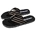 Produktbild Sandalen Herren, Männer Sommer Schuhe Sandalen Männlichen Slipper Indoor oder Outdoor Flip Flops Hausschuhe Men (44, Schwarz)