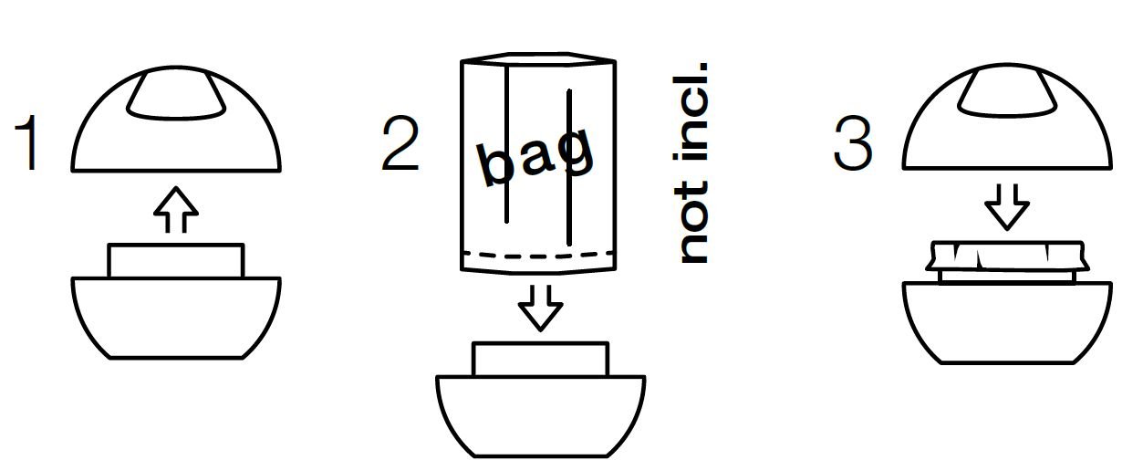 Spirella 10.14968 - Pattumiera Bowl-Shiny, Colore: Viola