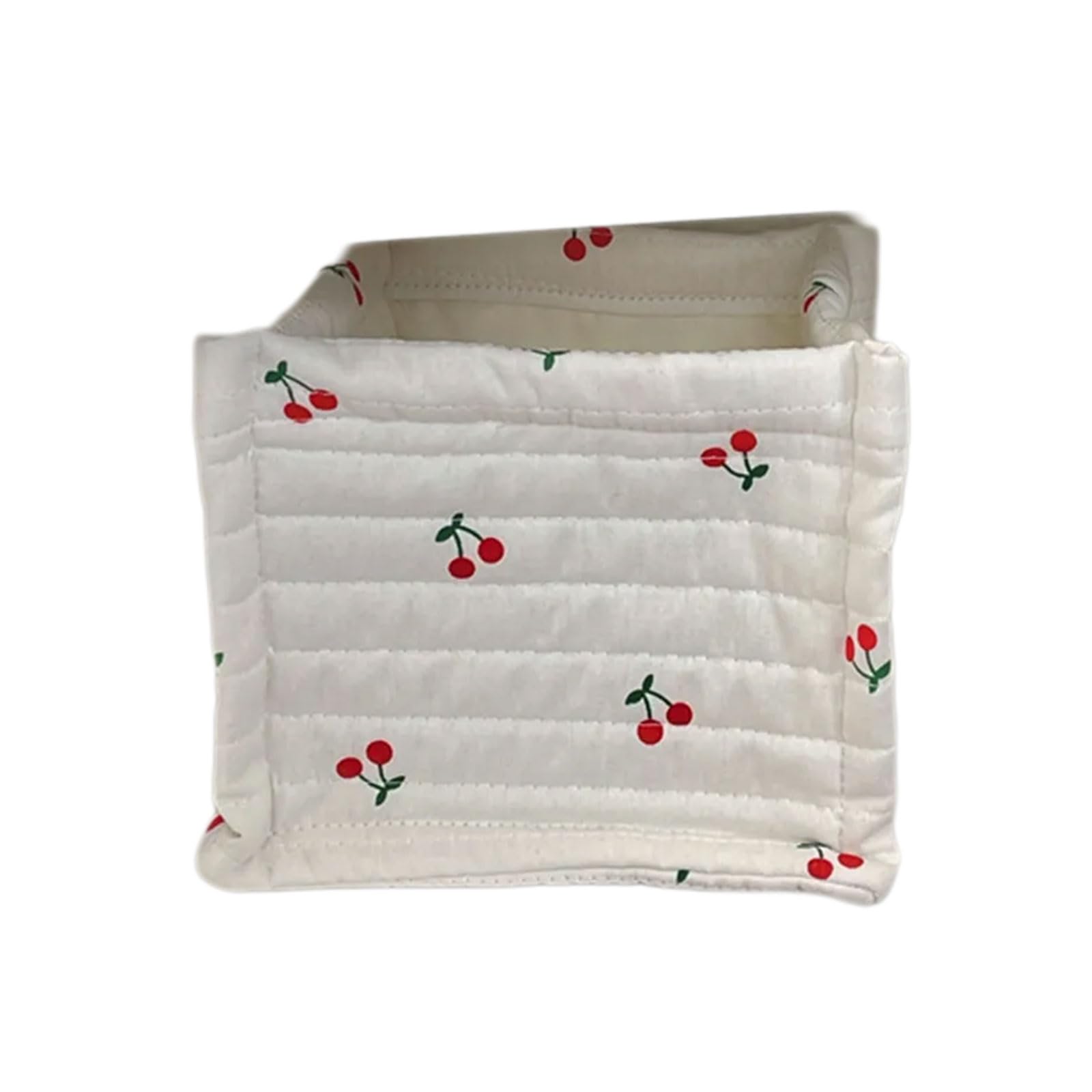Quilted Basket Offering Generous Size and Elegant Embroidery for Storing Household Items Embroidered Basket