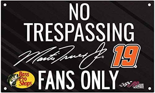 Martin Truex Jr. #19 Officially Licensed NASCAR No Trespassing Sign New for 2019