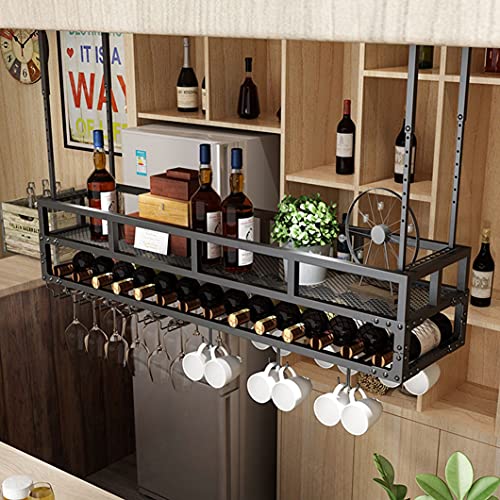 Support de casier à vin suspendu anti-encombrement pour gobelets