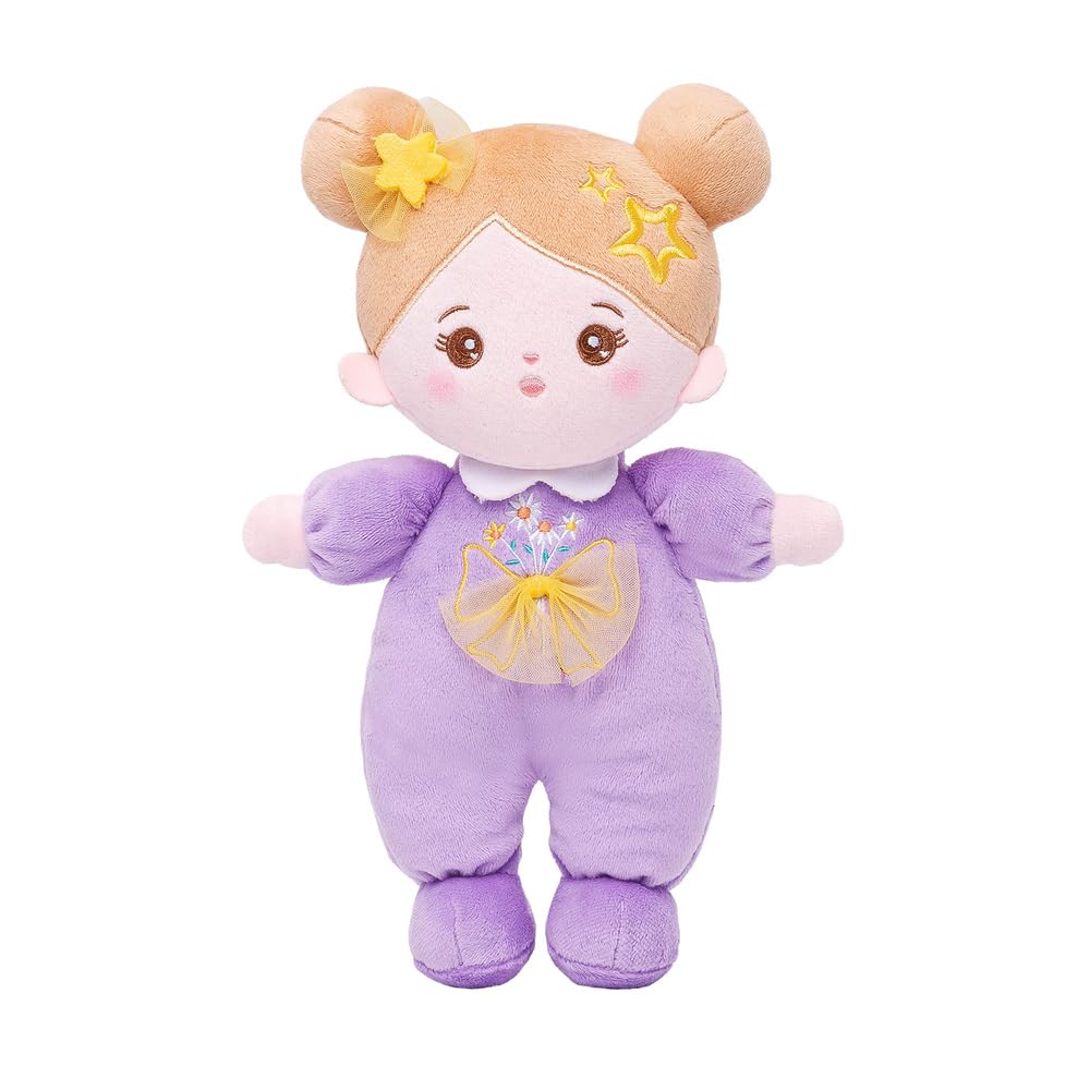 OUOZZZ Muñecas de Trapo para Bebé con Ropa de Tulipán Rosa y Pelo Rubio, Mini Muñeca de Peluche Suave Juguete, Regalo para Niños 3+ Años, 25cm — view 9