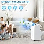 12000 BTU Portable Air Conditioners with Remote Control, 3-in-1 Free Standing Cooling AC Unit with Fan & Dehumidifier, Cools Room up to 500 sq.ft, Smart/Sleep Mode,Auto Swing - Image 2